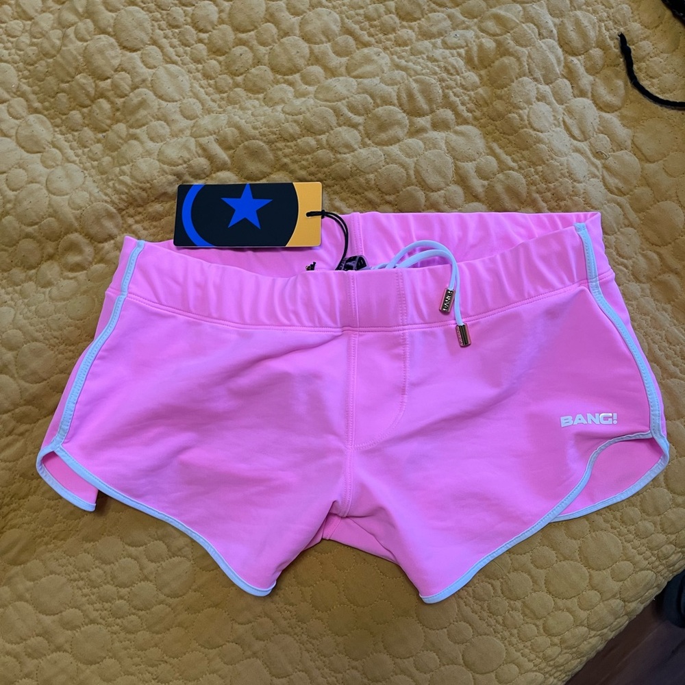 Bang pink men’s swim trucks